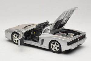 Ferrari 512TR Targa Sudrabs Mira 1:18 6175 Metāls — attēls 5 no 8