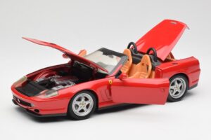 Ferrari 550 Barchetta Pininfarina Sarkans Bburago 1:18 327660 Metāls — attēls 2 no 8