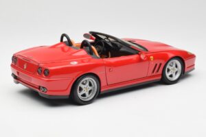 Ferrari 550 Barchetta Pininfarina Sarkans Bburago 1:18 327660 Metāls — attēls 3 no 8