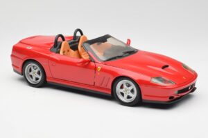Ferrari 550 Barchetta Pininfarina Sarkans Bburago 1:18 327660 Metāls — attēls 6 no 8