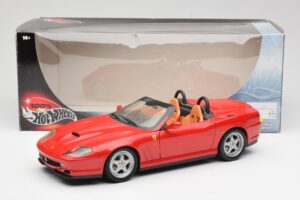 Ferrari 550 Barchetta Pininfarina Sarkans Bburago 1:18 327660 Metāls — attēls 8 no 8