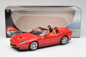 Ferrari 550 Barchetta Rosso Corsa Hot Wheels 1:18 29441 Metāls — attēls 8 no 8