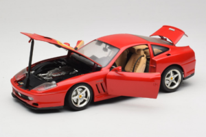 Ferrari 550 Maranello 22 Jahre Ferrari Model Club Sarkans Bburago 1:18 3064-P2 Metāls — attēls 2 no 8