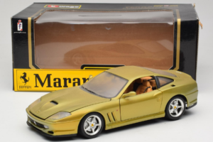 Ferrari 550 Maranello Gold Metallic Braccio & Gotz Bburago 1:18 3044-G1 Metāls — attēls 8 no 8
