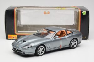 Ferrari 550 Maranello Pelēks Metallic Maisto 1:18 4839 Metāls — attēls 6 no 6