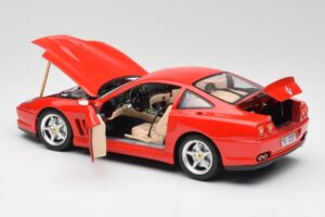 Ferrari 550 Maranello Sarkans Bburago 1:18 3064 Metāls — attēls 5 no 8