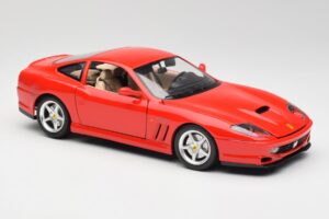 Ferrari 550 Maranello Sarkans Bburago 1:18 3064 Metāls — attēls 6 no 8