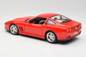 Ferrari 550 Maranello Sarkans Bburago 1:18 3064 Metāls — attēls 7 no 8