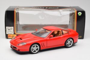 Ferrari 550 Maranello Sarkans Maisto 1:18 31839 Metāls — attēls 8 no 8
