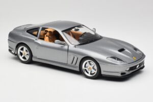 Ferrari 550 Maranello Sudrabs Bburago 1:18 3344 Metāls — attēls 6 no 8