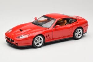 Ferrari 575M Maranello Sarkans Hot Wheels 1:18 54937 Metāls