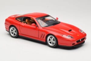 Ferrari 575M Maranello Sarkans Hot Wheels 1:18 54937 Metāls — attēls 6 no 8