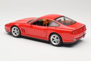 Ferrari 575M Maranello Sarkans Hot Wheels 1:18 54937 Metāls — attēls 7 no 8