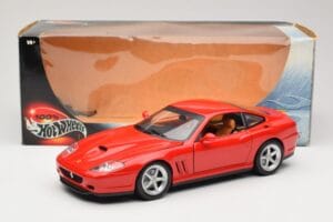 Ferrari 575M Maranello Sarkans Hot Wheels 1:18 54937 Metāls — attēls 8 no 8
