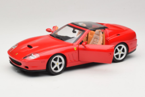 Ferrari 575M Superamerica Sarkans Hot Wheels 1:18 J2858 Metāls — attēls 2 no 8