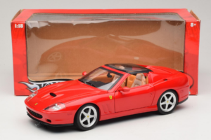 Ferrari 575M Superamerica Sarkans Hot Wheels 1:18 J2858 Metāls — attēls 8 no 8