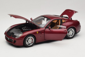 Ferrari 599 GTB Fiorano Tumši Sarkans Hot Wheels 1:18 M1200 Metāls — attēls 2 no 8