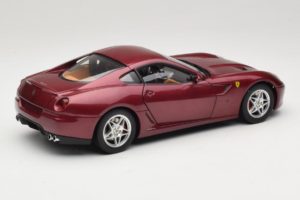 Ferrari 599 GTB Fiorano Tumši Sarkans Hot Wheels 1:18 M1200 Metāls — attēls 3 no 8