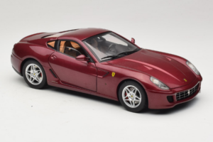 Ferrari 599 GTB Fiorano Tumši Sarkans Hot Wheels 1:18 M1200 Metāls — attēls 6 no 8