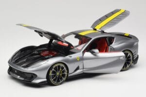 Ferrari 812 Competizione Grigio Coburn Bburago 1:18 18-01647 Metāls — attēls 2 no 8