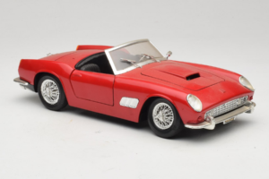 Ferrari California Kabriolets Sarkans Tonka 1:18 01109-P1 Metāls — attēls 6 no 8