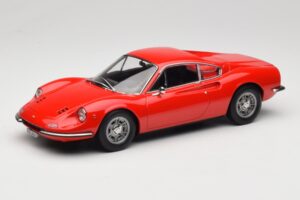 Ferrari Dino 246 GT Sarkans Norev 1:18 187800 Metāls