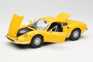 Ferrari Dino 246 GT Dzeltens Anson 1:18 30301W Metāls — attēls 2 no 8