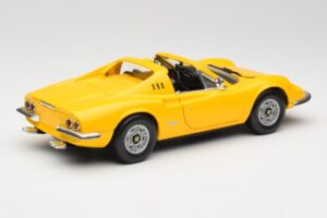 Ferrari Dino 246 GTS Dzeltens Hot Wheels 1:18 23920 Metāls — attēls 3 no 8