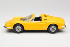 Ferrari Dino 246 GTS Dzeltens Hot Wheels 1:18 23920 Metāls — attēls 4 no 8
