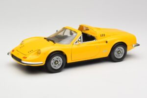 Ferrari Dino 246 GTS Dzeltens Hot Wheels 1:18 23920 Metāls