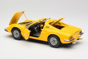 Ferrari Dino 246 GTS Dzeltens Hot Wheels 1:18 23920 Metāls — attēls 5 no 8