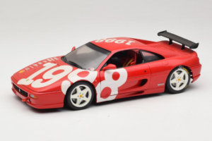 Ferrari F355 Berlinetta Sarkans ar baltiem riteņiem UT Models 1:18 180074020-P2 Metāls