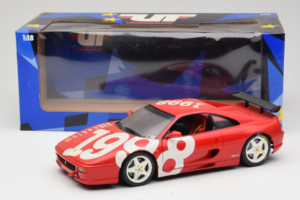 Ferrari F355 Berlinetta Sarkans ar baltiem riteņiem UT Models 1:18 180074020-P2 Metāls — attēls 8 no 8