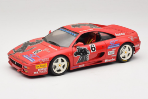 Ferrari F355 Berlinetta Diavia #6 Sarkans UT Models 1:18 180074020-P3 Metāls