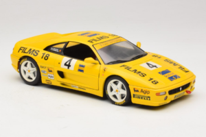 Ferrari F355 Coupe Films 18 #4 Reoloffs / Ansembourg Dzeltens UT Models 1:18 180074021-Y1 Metāls — attēls 6 no 8
