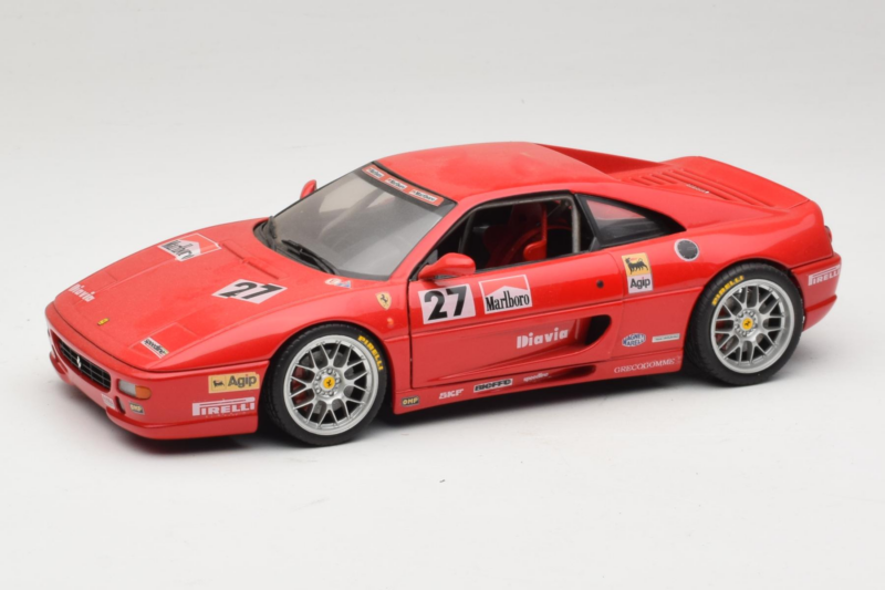 Ferrari F355 Coupe Marlboro #27 Sarkans UT Models 1:18 180074020-P1 Metāls