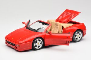Ferrari F355 Spider Sarkans Hot Wheels 1:18 25733 Metāls — attēls 2 no 8