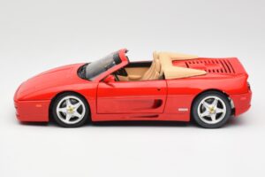 Ferrari F355 Spider Sarkans Hot Wheels 1:18 25733 Metāls — attēls 4 no 8