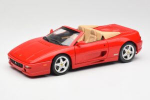 Ferrari F355 Spider Sarkans Hot Wheels 1:18 25733 Metāls