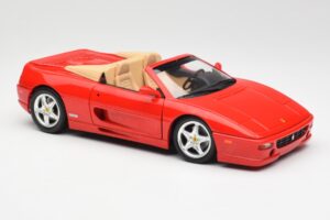 Ferrari F355 Spider Sarkans Hot Wheels 1:18 25733 Metāls — attēls 6 no 8