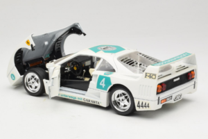 Ferrari F40 4444 Tage Garanta #4 Balts Bburago 1:18 3332-W5 Metāls — attēls 5 no 8