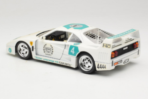 Ferrari F40 4444 Tage Garanta #4 Balts Bburago 1:18 3332-W5 Metāls — attēls 7 no 8