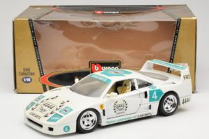 Ferrari F40 4444 Tage Garanta #4 Balts Bburago 1:18 3332-W5 Metāls — attēls 8 no 8