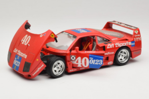 Ferrari F40 #40 J-P. Jabouille / O. Grouillard Art Sports 1987 Bburago 1:18 3332-A1 Metāls — attēls 2 no 8