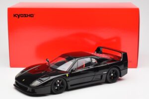 Ferrari F40 Melns Kyosho 1:18 08416BK Metāls — attēls 10 no 10