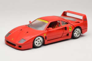 Ferrari F40 Club Deutschland Sarkans Bburago 1:18 3032-L3 Metāls