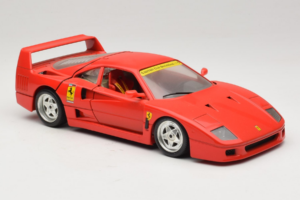 Ferrari F40 Club Deutschland Sarkans Bburago 1:18 3032-L3 Metāls — attēls 6 no 8