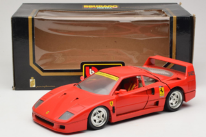Ferrari F40 Club Deutschland Sarkans Bburago 1:18 3032-L3 Metāls — attēls 8 no 8