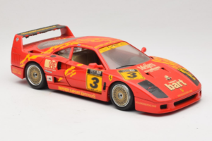 Ferrari F40 Evoluzione #3 Brummel Sarkans 1987 Bburago 1:18 3022-P2 Metāls — attēls 6 no 8