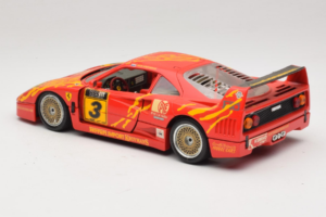 Ferrari F40 Evoluzione #3 Brummel Sarkans 1987 Bburago 1:18 3022-P2 Metāls — attēls 7 no 8